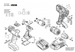 Bosch 3 601 JA4 300 Gsr 18-2-Li Cordless Drill Driver 18 V / Eu Spare Parts